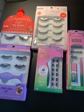 KISS & IMPRESS False Lash Variety Pack — Black Lashes